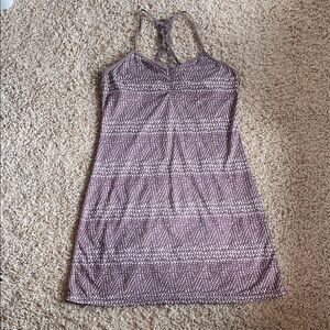 Prana Purple Patterned Dress